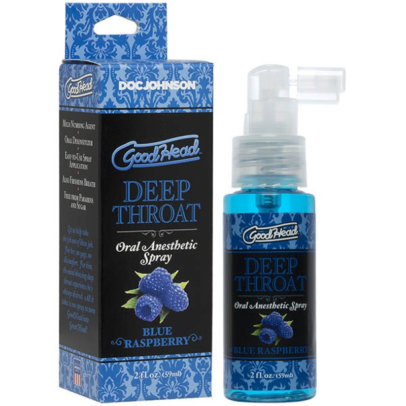 GoodHead Deep Throat Spray 59ml - Blue Raspberry